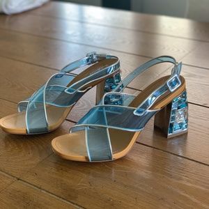 Crystal Embellished designer heel
